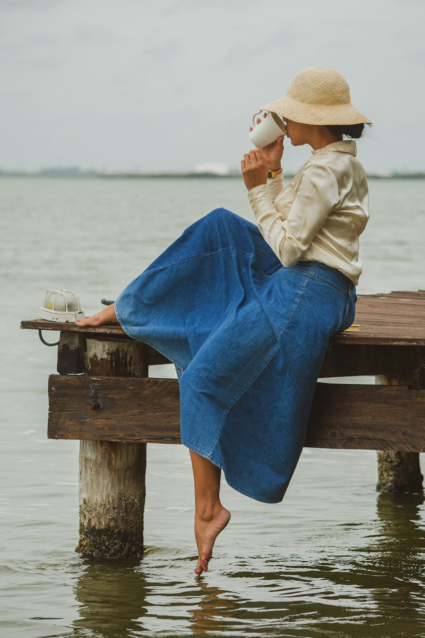 1980’s Oscar de la Renta jeans skirt (S)