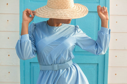 Vintage Aqua Blue Dress 1970’s (S)