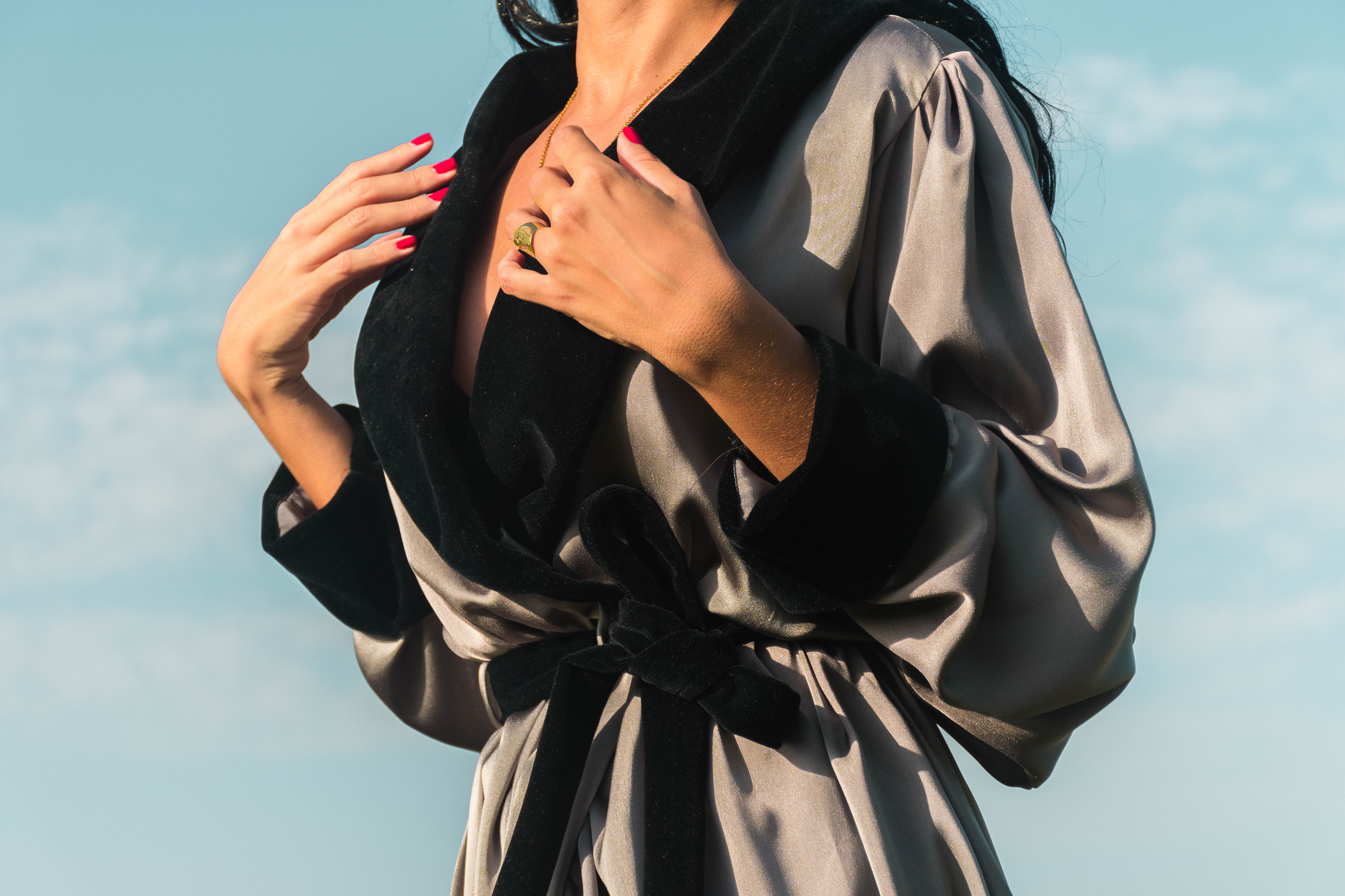 Hefner Robe Vintage 1970s lounge robe Hugh Hefner's style (S) β Ozasco Vintage